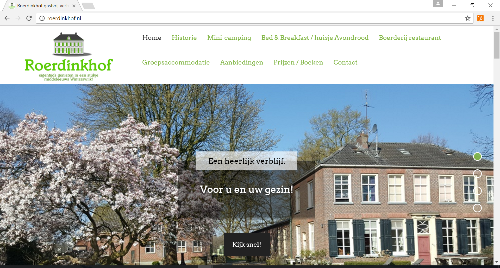 Groepsaccommodatie, mini-camping en B&B Roerdinkhof