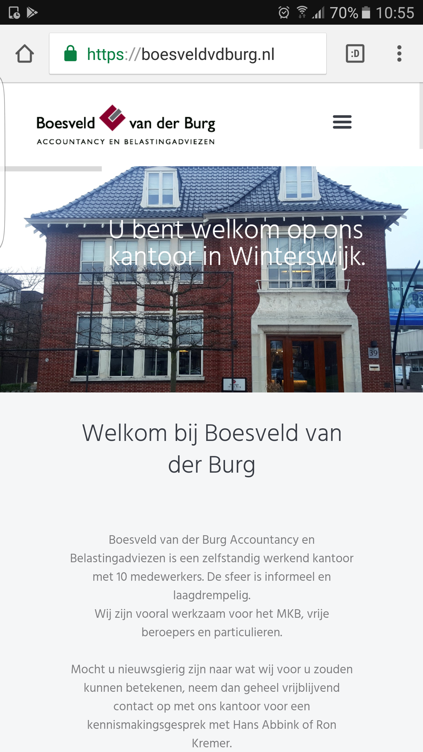 Boesveld van de Burg website